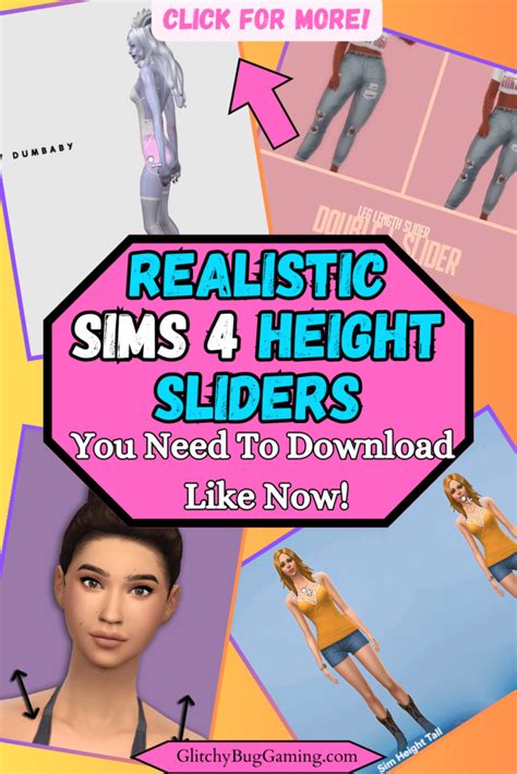 sims 4 height sliders|sims 4 best height slider.